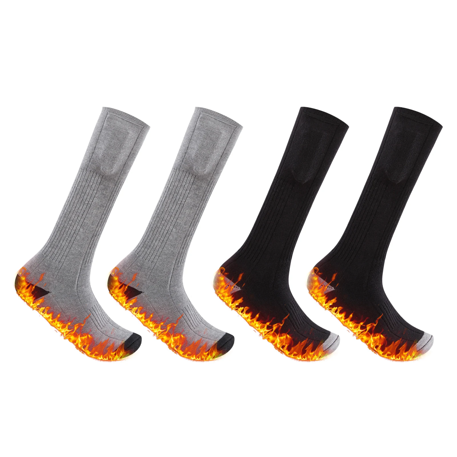 

3.7V 2200mAh Heating Socks Button Electric Rechargeable Battery Powered Winter Warm Outdoor Skiing Cycling Hiking Brightly