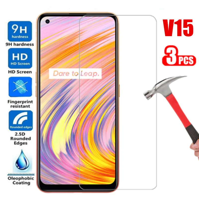 

Комплект из 3 предметов для Oppo Realme V15 RealmeV15 5G безопасная защита экрана закаленное Стекло на oppo realme v 15 5g Защитное стекло для телефона Стекло