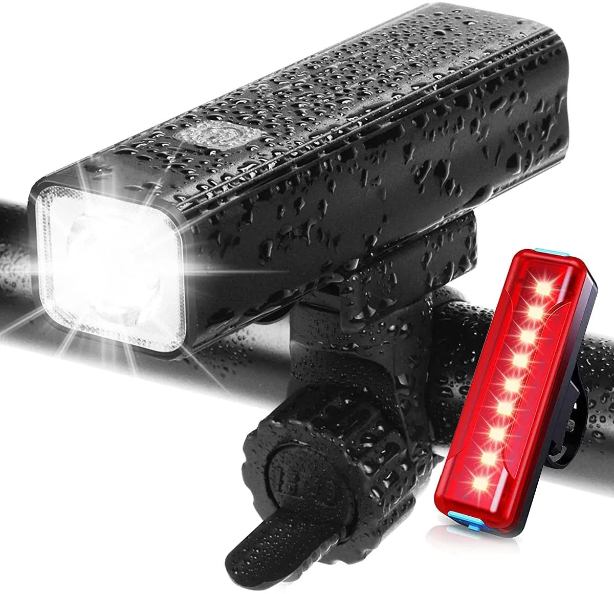 

1000 Lumen USB Rechargeable Bike Light,Super Bright Bicycle Front Headlight and Back Taillight,for Commuters,Road Cyclists