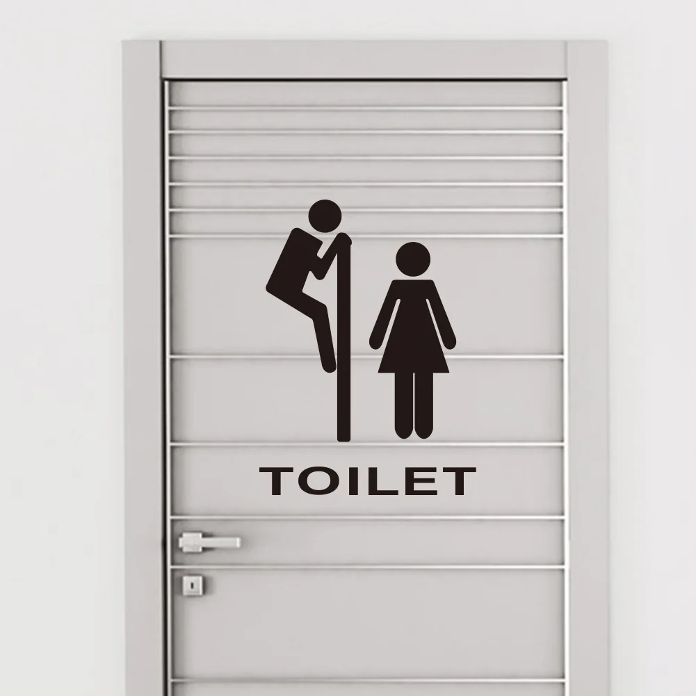 

2pcs stickers bathroom toilet wall stickers wholesale waterproof removable spot
