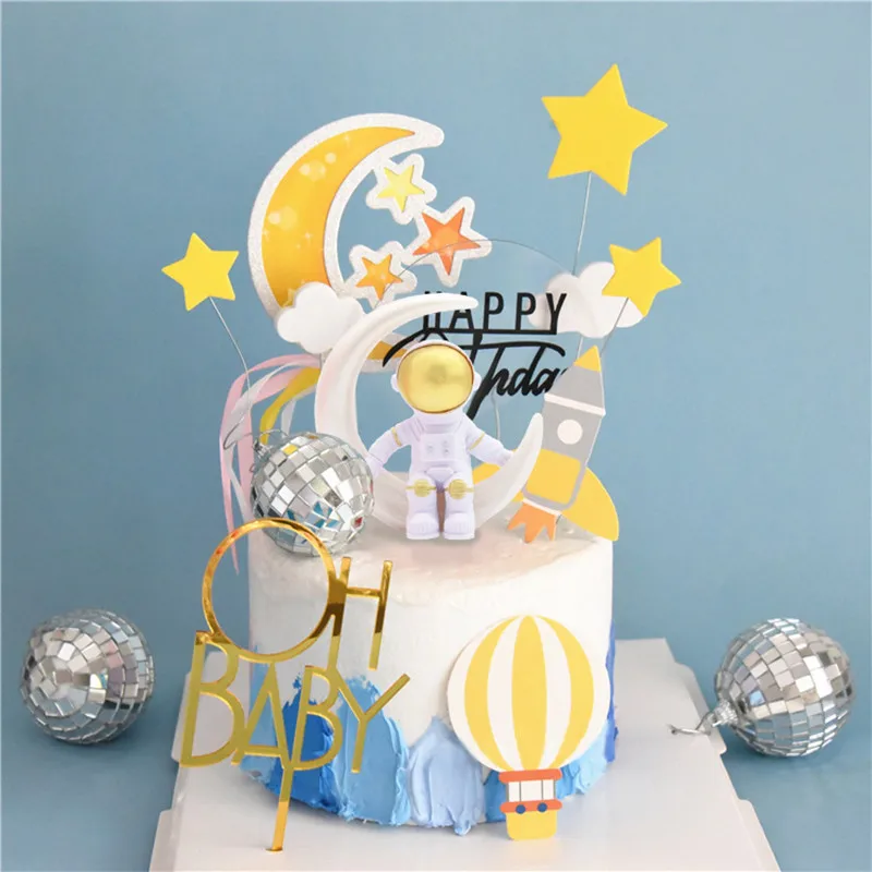 

Exquisite astronaut doll doll statue astronaut sculpture desktop decoration astronaut model cake decoration high-end decoration