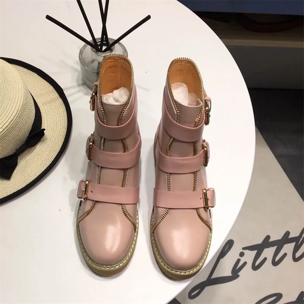 Классические модные дизайнерские женские ботильоны женская обувь высокого