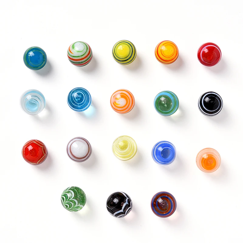 20pcsset 16mm glass ball cream console game pinball small marbles pat toys parent child beads bouncing ball free global shipping