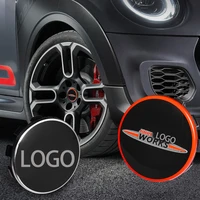 4pcs 56mm wheel center hub cap cover stickers for mini cooper f54 f55 f56 f57 f60 car styling accessories abs 2015 2021