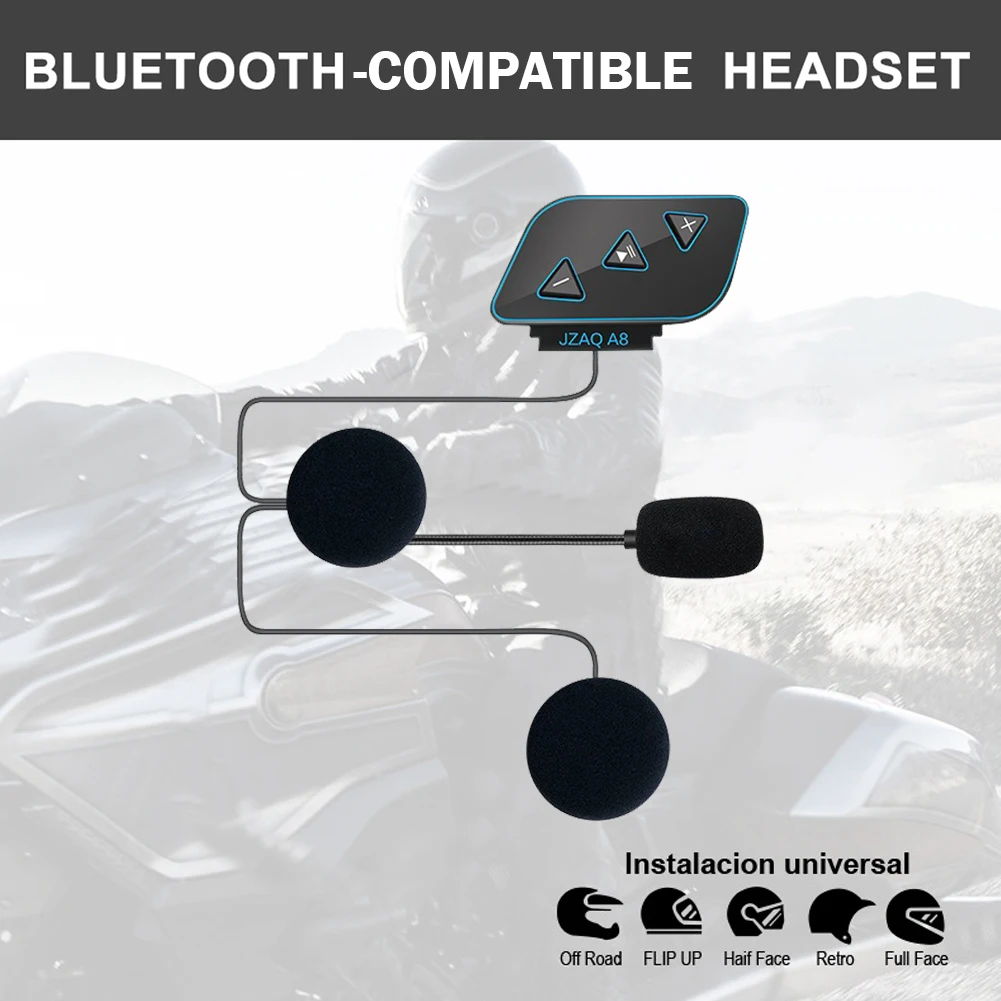 

Bluetooth-гарнитура для мотоциклетного шлема A8, 5,0 дюйма