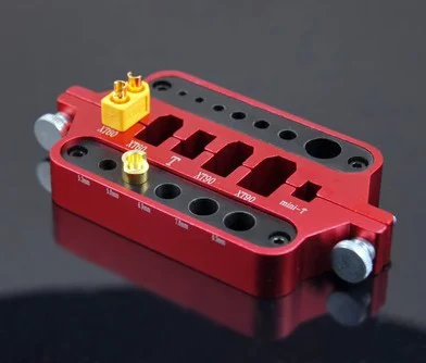 RC металлический мини Красный Держатель для паяльника модель автомобиля Дрон морской сварочный инструмент Т-образный Разъем XT60 XT90