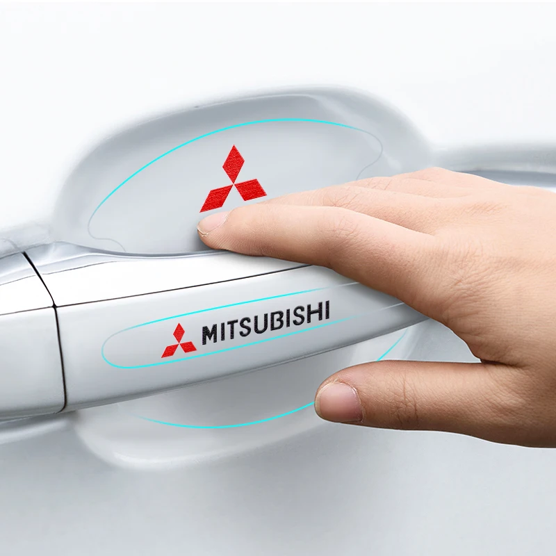 

8pcs Universal Invisible Car Door Handle Scratches Sticker Protector Film Accessories For Mitsubishi Asx Lancer Pajero Outlander