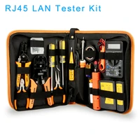 rj45 lan tester networking repair tool kit rj45 rj11 rj12 network cable tracker plier crimp crimper plug clamp pc drop shipping