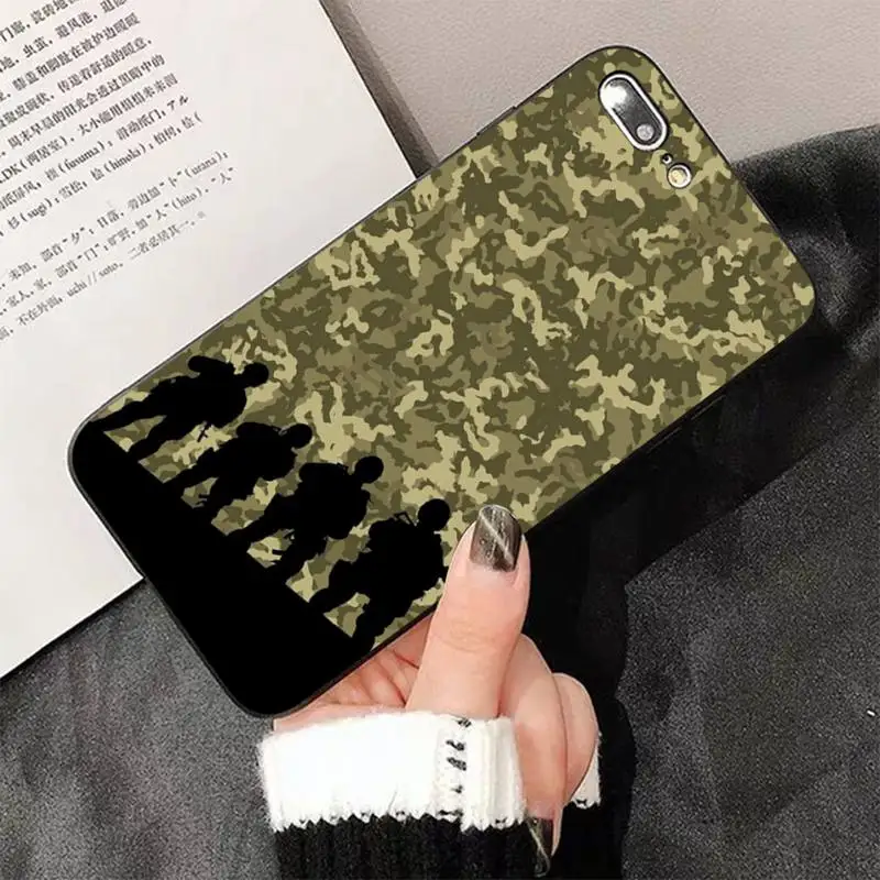 Camouflage Military Phone Case for iphone 13 8 7 6 6S Plus X 5S SE 2020 XR 11 12 pro XS MAX