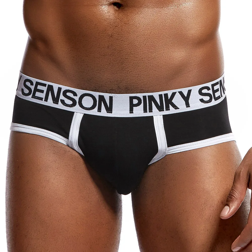 Трусы брифы Pinkysenson мужские однотонные хлопковое нижнее белье шорты трусы| |