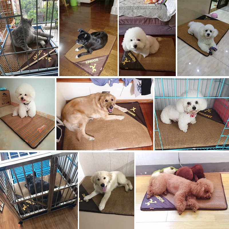 

Hoopet Summer Cooling Mats Breathable Pet Dog Cat Sleeping Mat Self Cooling Mattress Portable Pad Ice Cushion Pet Accessories
