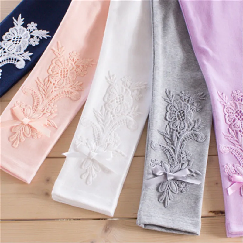 Новинка 2020 леггинсы для маленьких девочек длинные штаны с цветами Детские