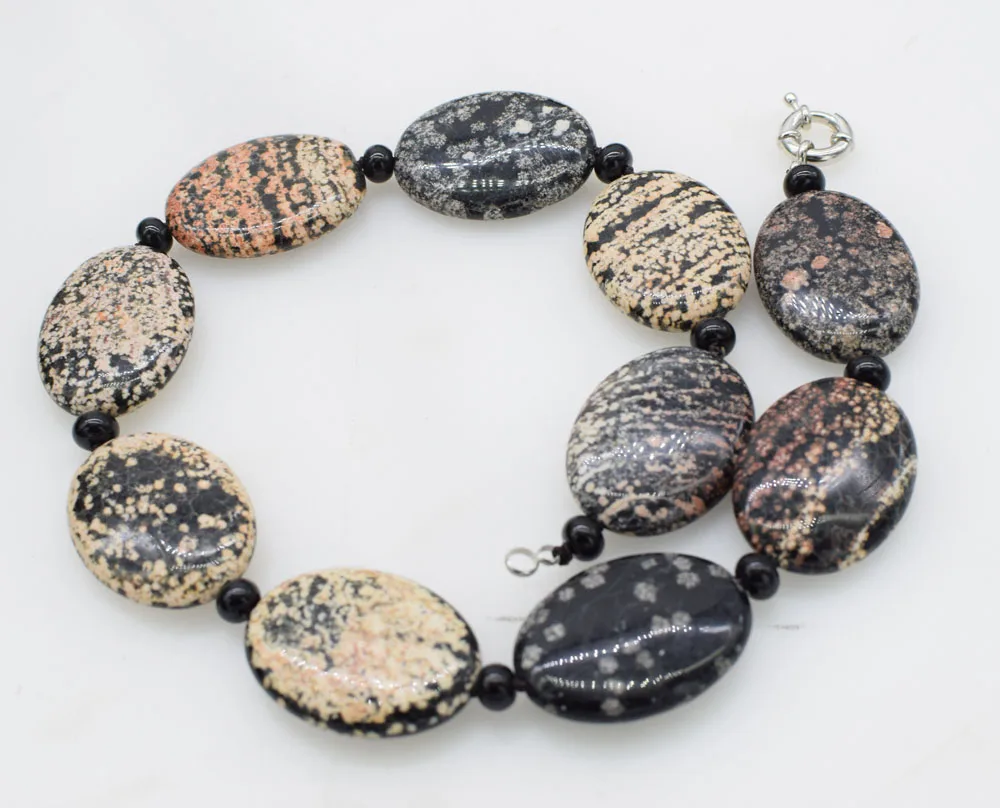 

agate drop/flat oval 30*40mm necklace 20nch FPPJ wholesale beads nature for xmas gift