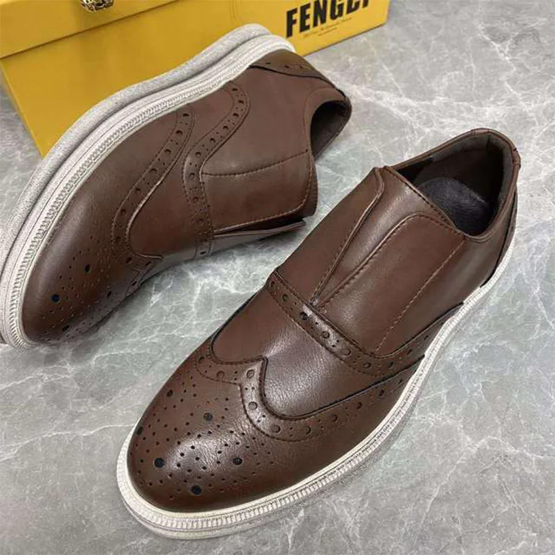 Мужской резной деловые туфли строгого стиля мужские Оксфордские офисные из