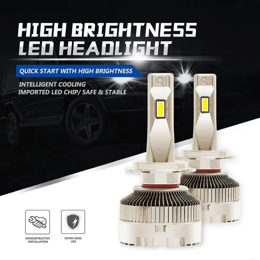 Комплект светодиодных ламп SKYJOYCE для автомобильных фар H7 H1 HB3 9005 HB4 9006 H4 35 Вт