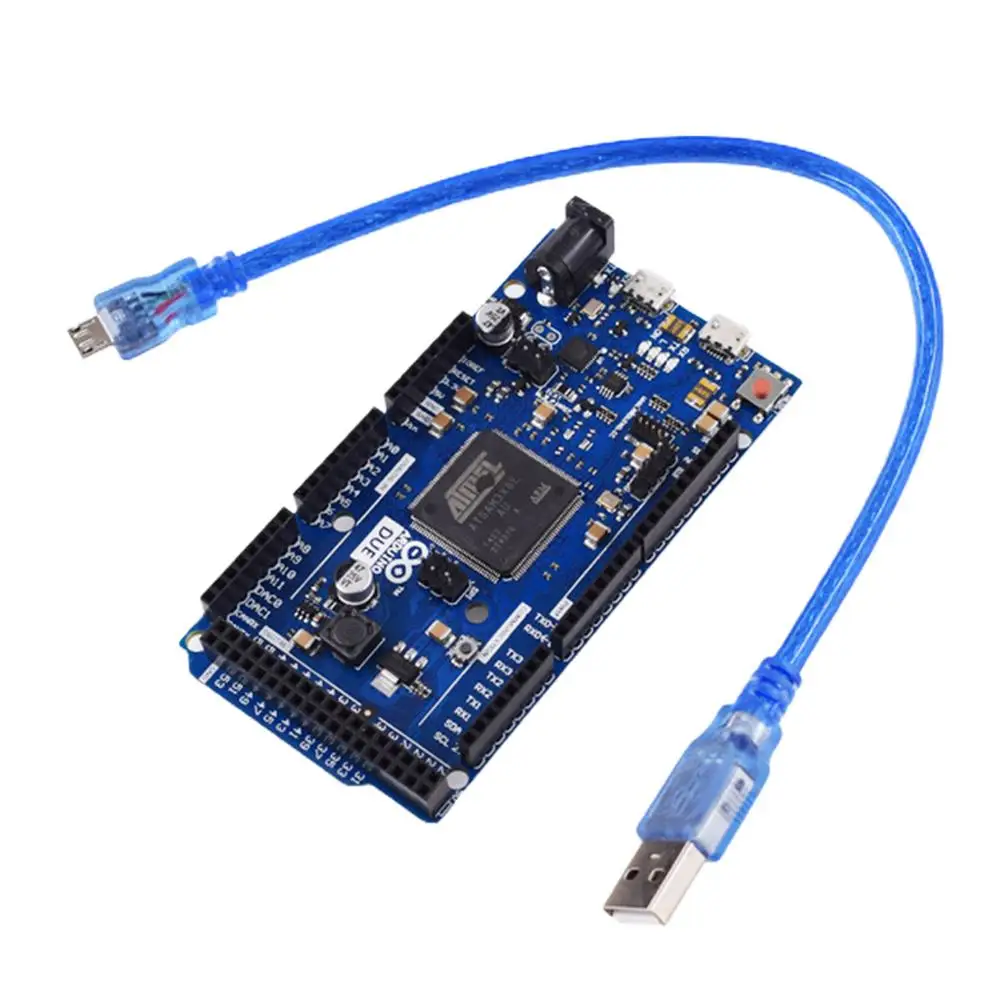 

DUE R3 Development board SAM3X8E 32-bit ARM Cortex-M3 Control Board Module AT91SAM3X8E Chip For Arduino Due Board With Cable