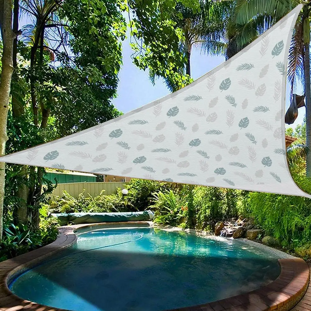 Треугольный водонепроницаемый тент из ткани Оксфорд солнцезащитный с парусом и