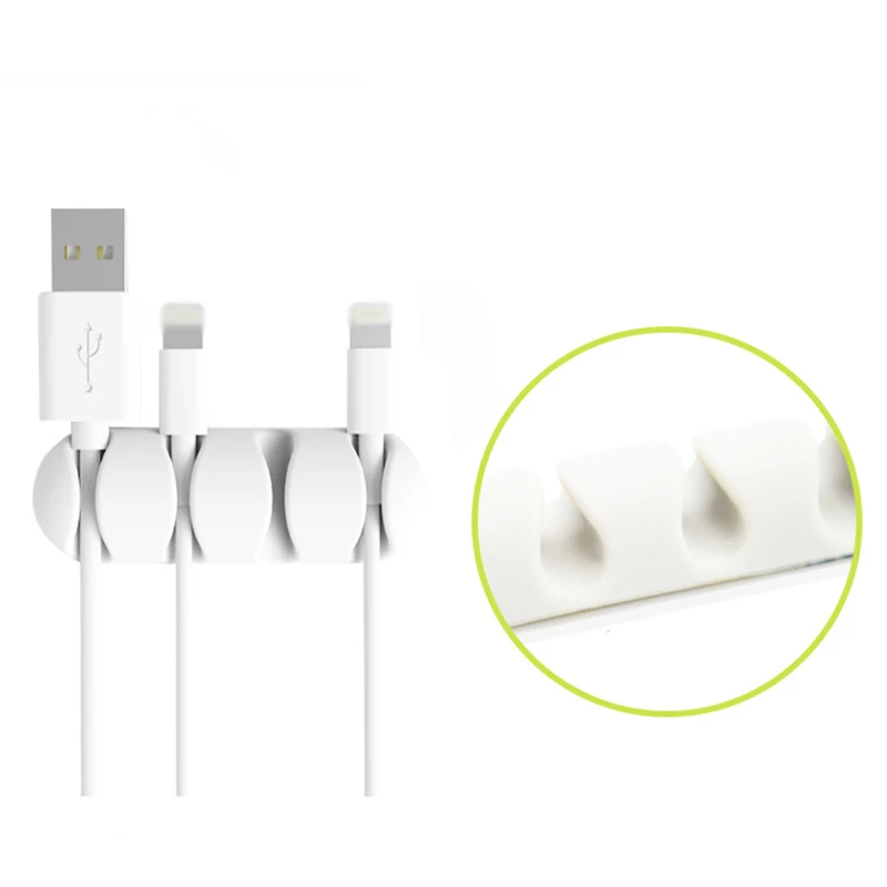 office storage 2pcs Data Cable Charging Line Collation Tools Collector Portable USB Storage escritorio organizador mesa