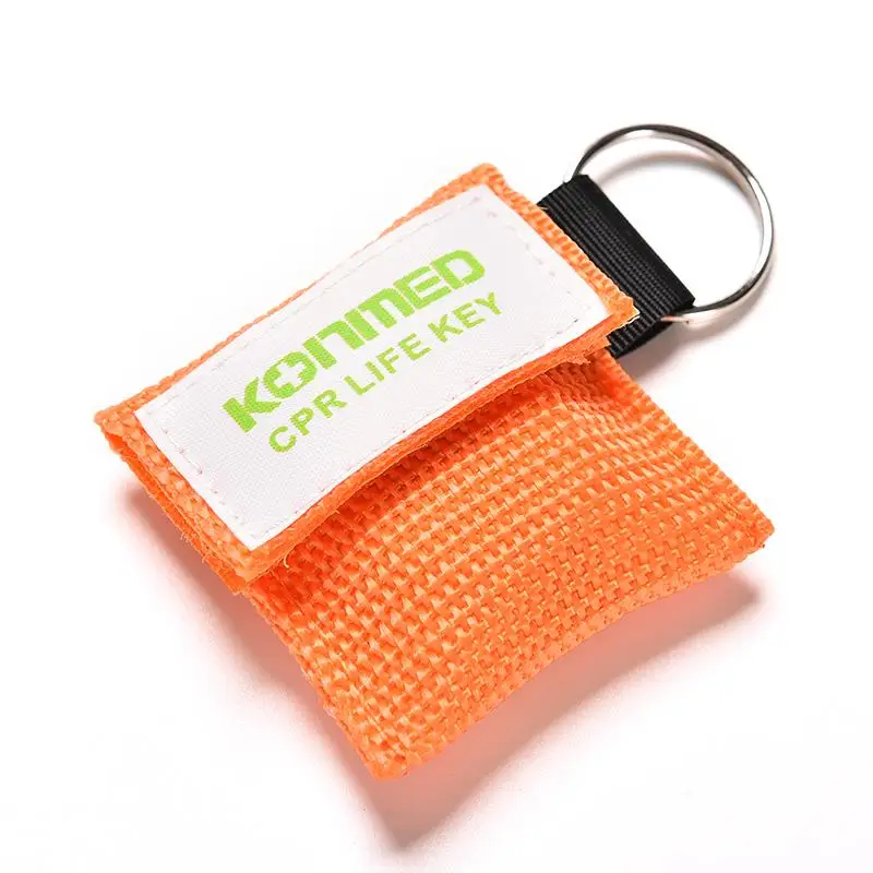 

One Piece CPR Resuscitator Mask Keychain Emergency Face Shield First Aid CPR Mask For Health Facil Care Tools