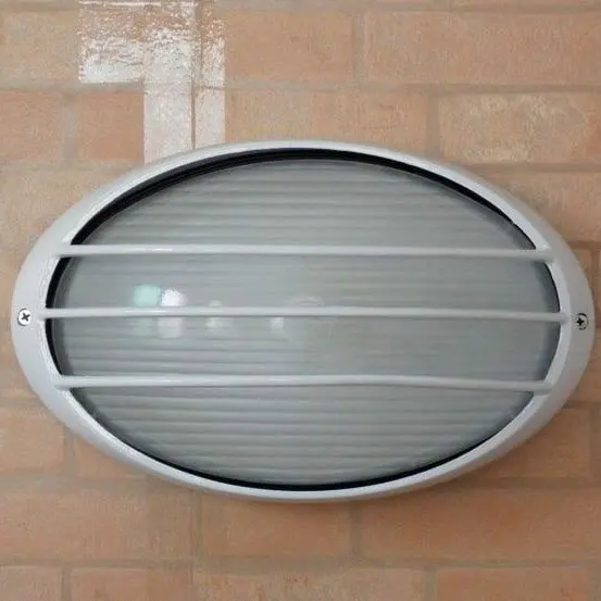 Овальная алюминиевая уличная настенная лампа водонепроницаемая влагостойкая