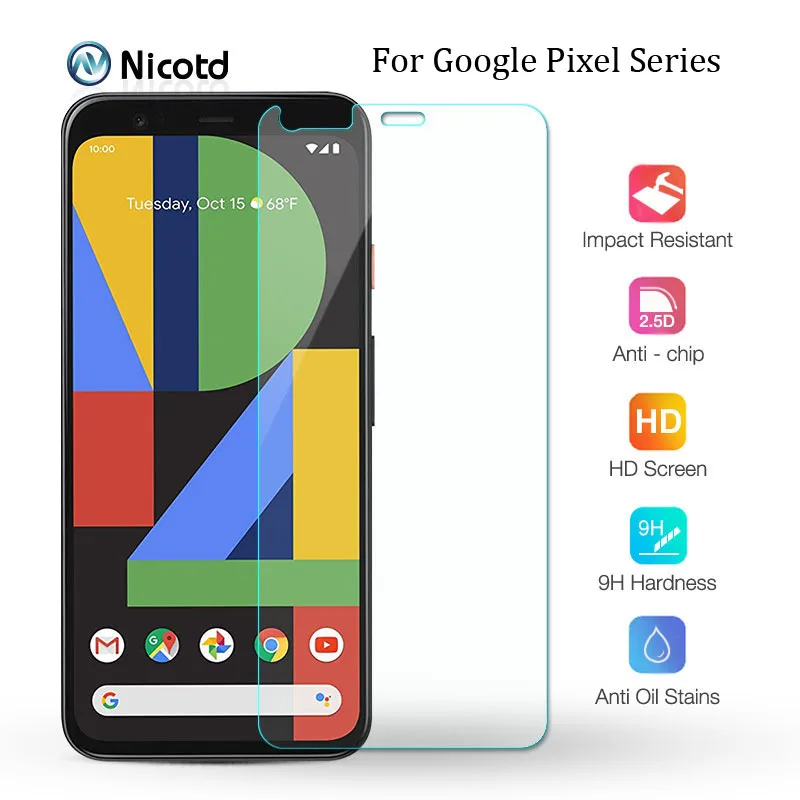 9H закаленное стекло премиум класса для Google Pixel 4 3 3a 2 Защитная пленка экрана XL HD