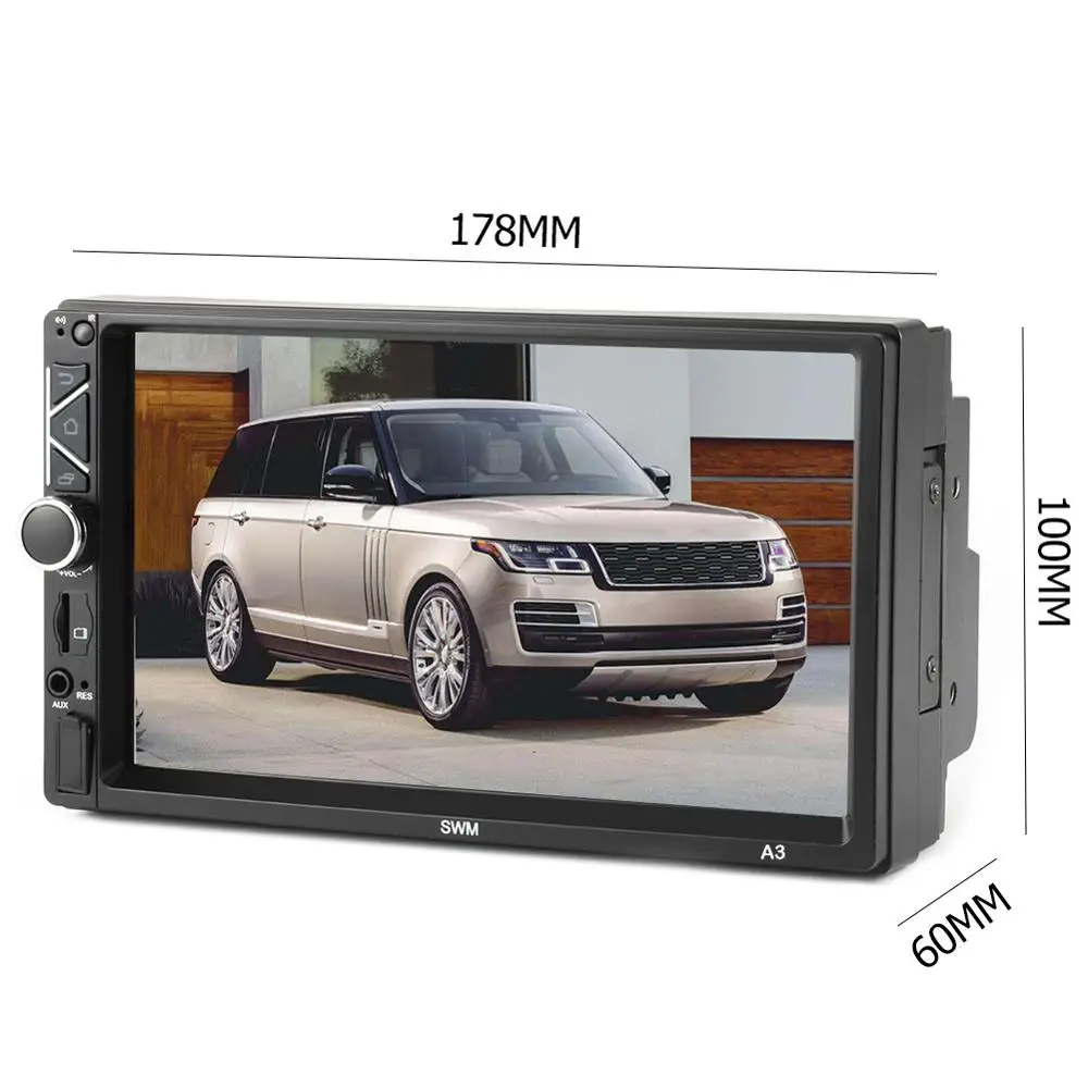 2 DIN 7 дюймов Авто Радио 1 г+ 16 г сенсорный экран Android 8,1 стерео MP5 плеер gps зеркало ссылка WiFi Bluetooth Авторадио