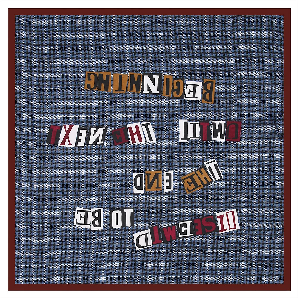 2019 шарф женский плед с буквенным принтом квадратные шарфы для женщин Роскошные