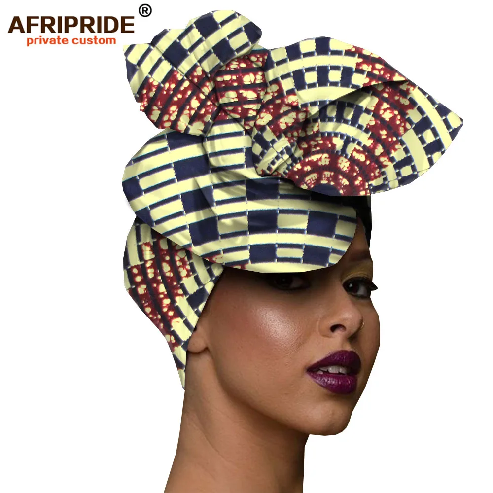 310J Африканская мода, повязка на голову для женщин, AFRIPRIDE, bazin richi, высокое качество, хлопок, воск, принт, Женская бандана A19H001 - Цвет: 310J