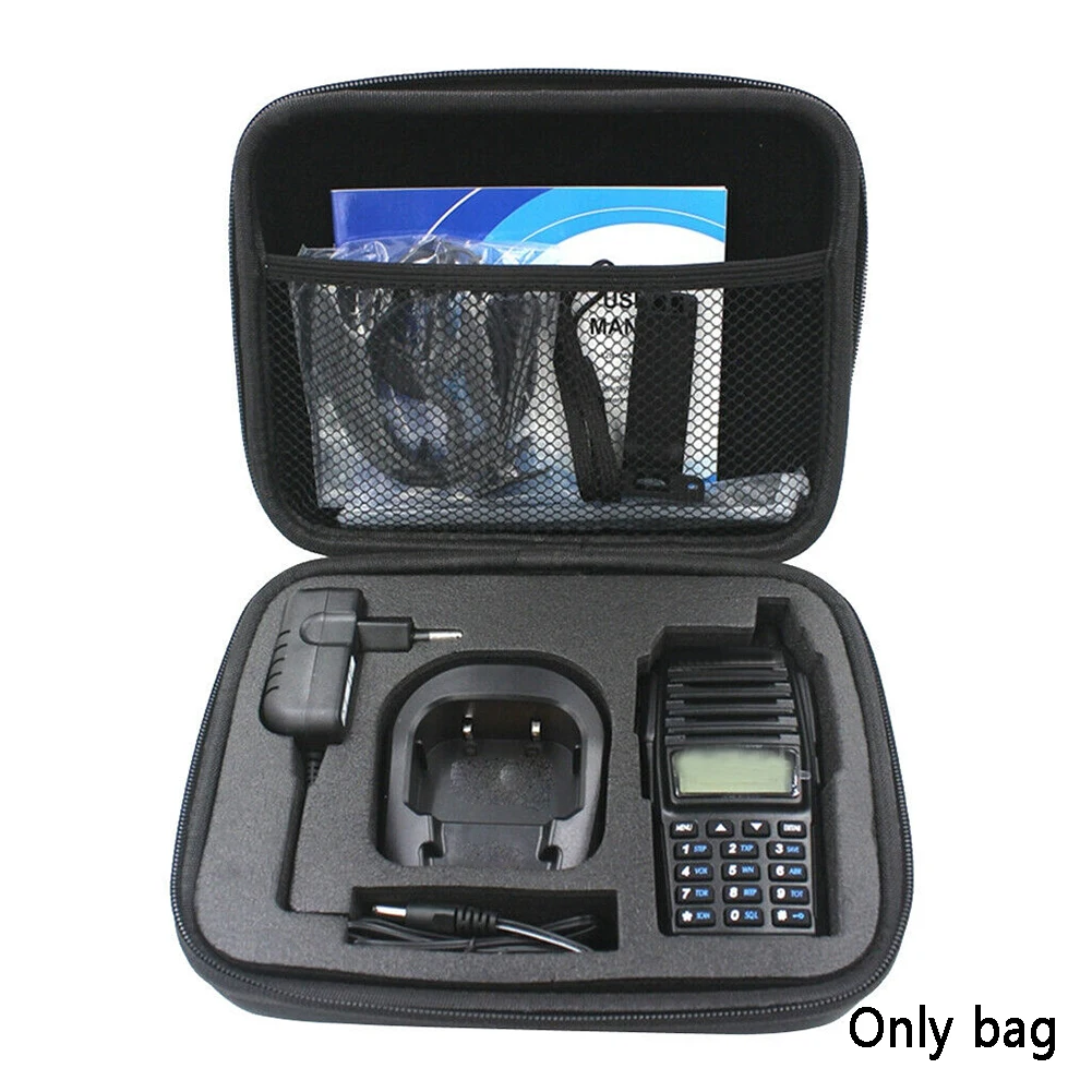 

Storage Box Travel Professional Hunting Portable Radio Dustproof Hand Bag Launch Carrier Walkie Talkie Case For Baofeng UV-82