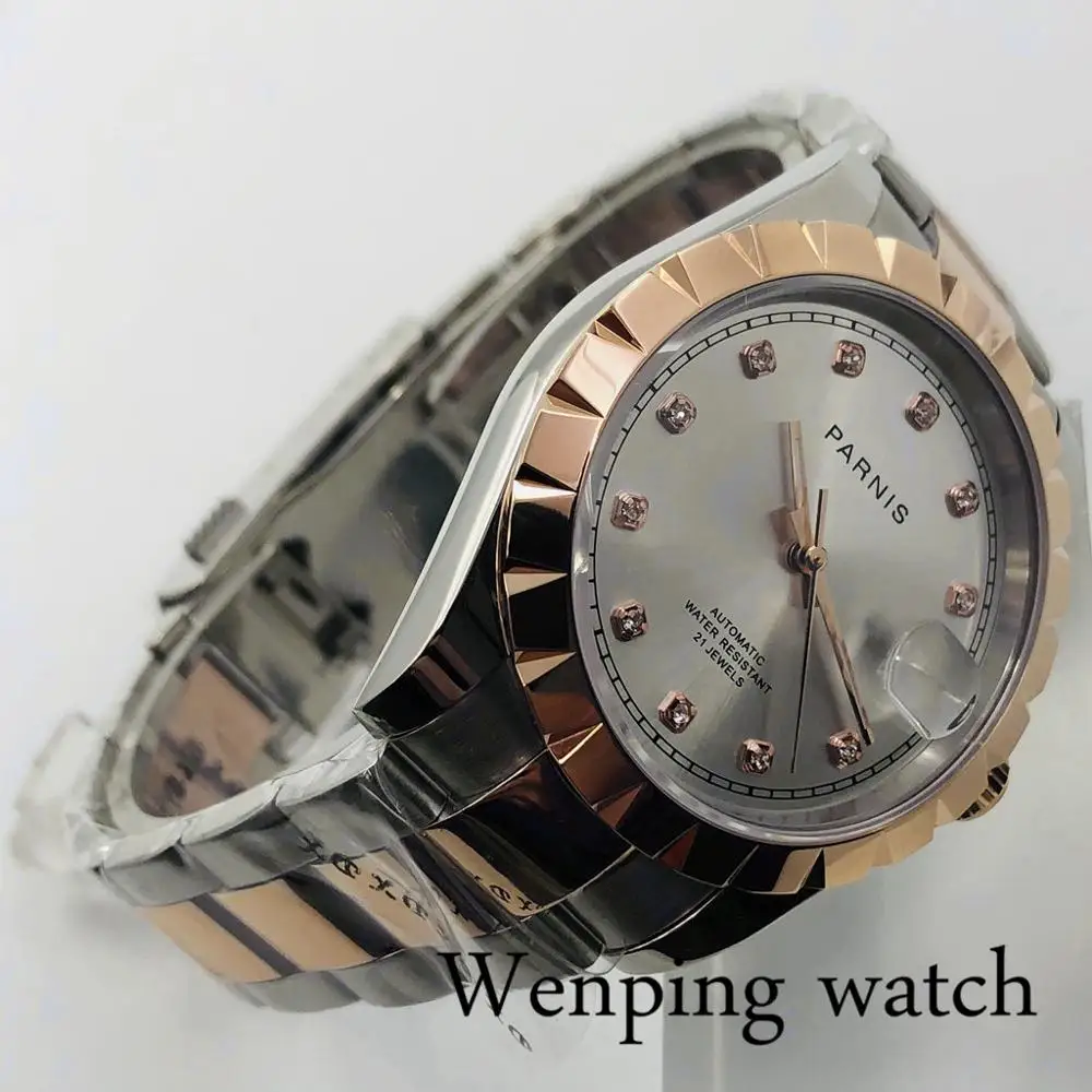 Мужские автоматические часы с сапфировым стеклом 39 мм | Наручные