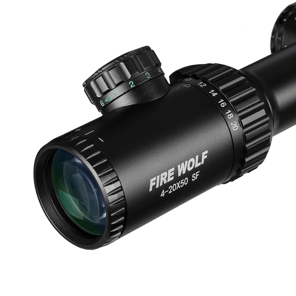 Fierwolf 4 20X50 SF Riflescope охотничья оптика прицелы регулируемые красные зеленые точки с