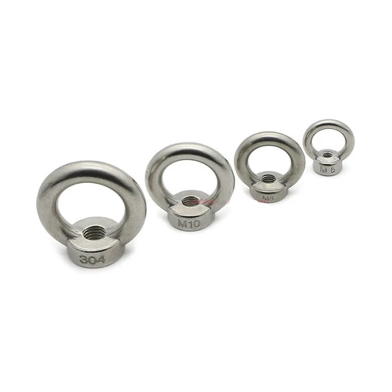 

Lifting eye nuts/screw Ring eyebolt Ring hooking nut screws M3 M4 M5 M6 M8 M10 M12 304 Stainless steel
