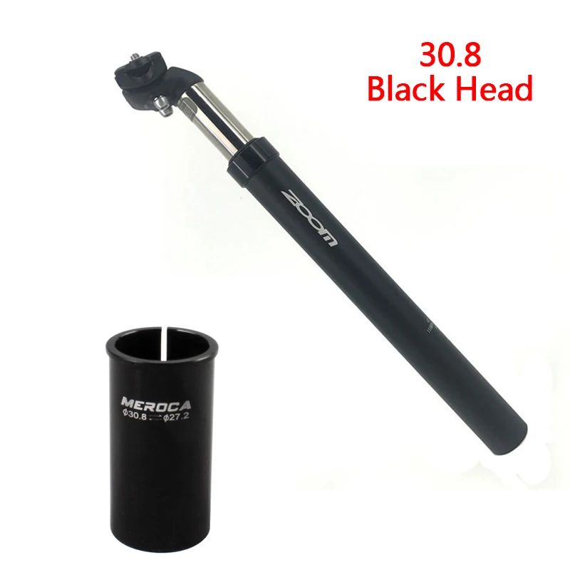 Black 30.8 Подседельный штырь для велосипеда 27,2/31,6X350 мм Подседельный штырь алюминиевый велосипедный амортизационный амортизирующий подседельный штырь - Цвет: Black 30.8