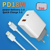 expunkn 18w fast usb charger quick charge 4 0 3 0 type c pd fast charging for iphone 12 usb charger with qc 4 0 phone charger