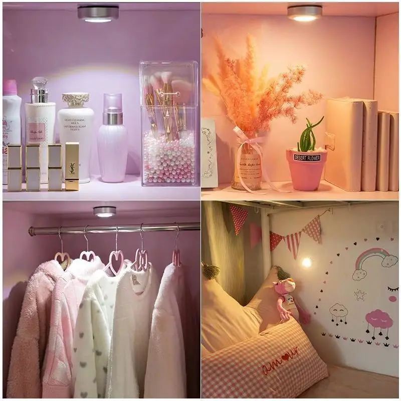 Компактный компактный светильник для шкафа с 3 светодиодами сенсорный шкафчик