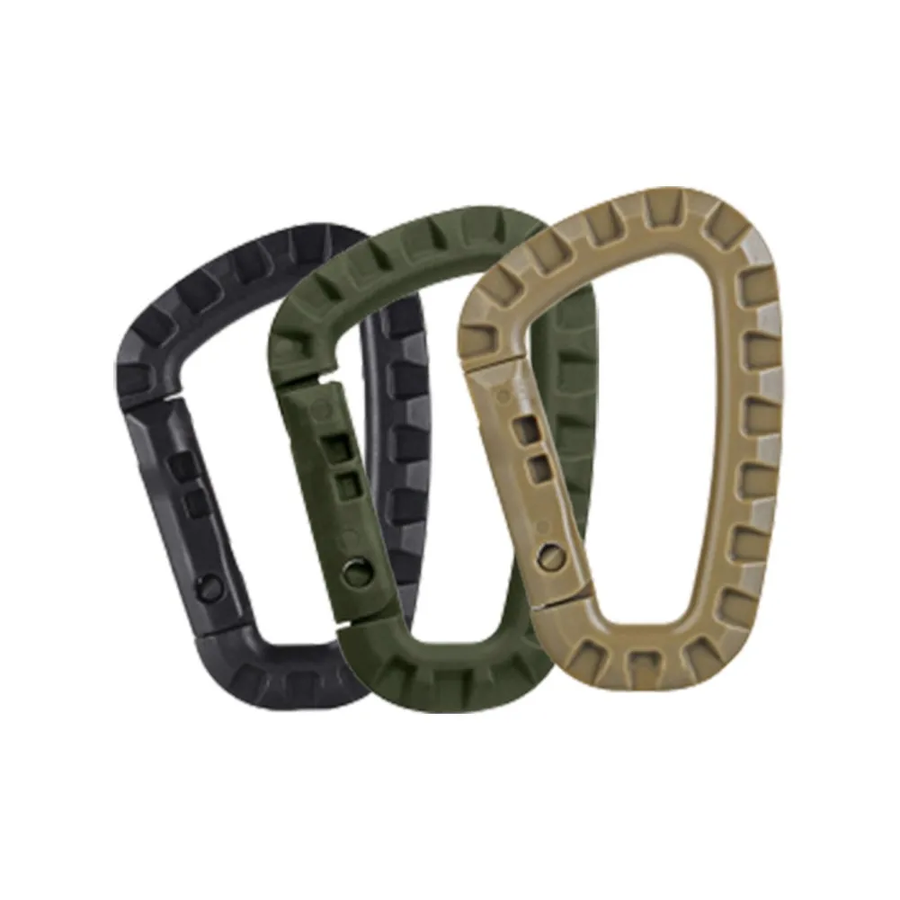 

1/2PCS Outdoor Keychain Snap Hook D-Ring Buckle -Tactical Carabiner For Hanging Molle Bag Bottles Ropes Tent Camping Equipment