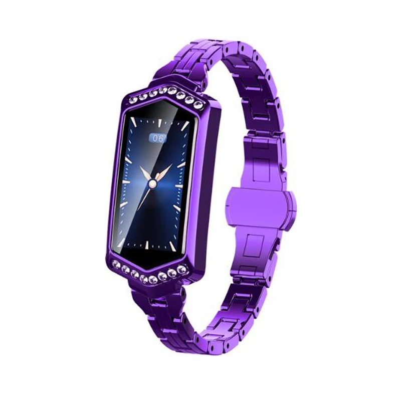 B78 Purple Raaavi X3 Смарт-часы для мужчин и женщин, монитор сердечного ритма, шагомер, браслет, трекер спортивной активности, умные часы B78 для iOS Apple Iphone - Цвет: B78 Purple