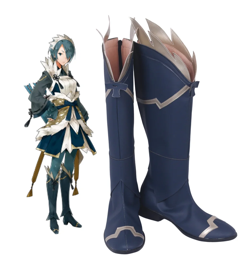 Ботинки для косплея Setsuna с эмблемой огня изготовленные на заказ | Тематическая