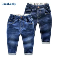 lucalucky baby toddler boys denim trousers jean new 2021 spring summer autumn kids casual pant children jeans clothing 3 8 years