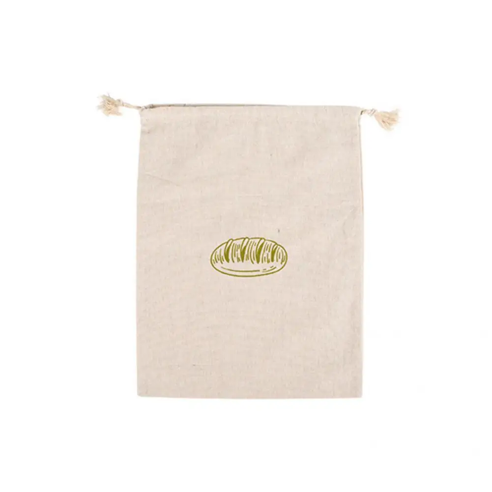 

Dust-Proof with Drawstring Artisan Boule Bread Linen Bags for Picnic