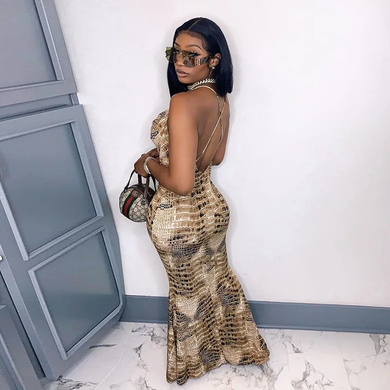 Летнее Новое сексуальное облегающее платье на бретельках с заниженной талией