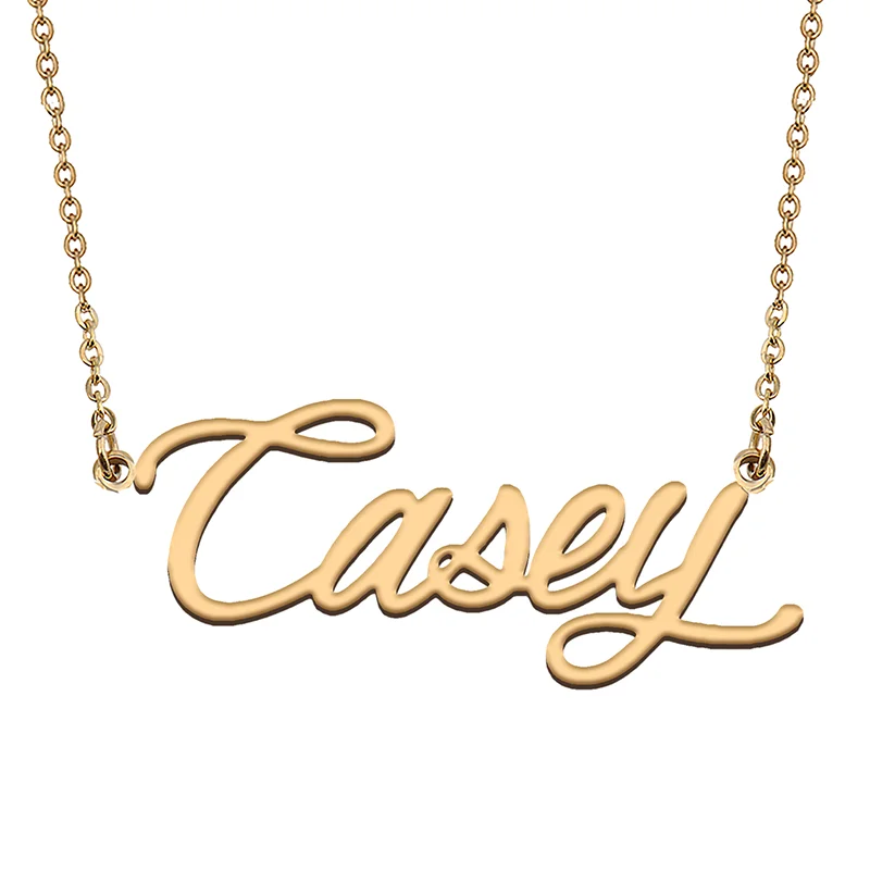 

Casey Custom Name Necklace Customized Pendant Choker Personalized Jewelry Gift for Women Girls Friend Christmas Present