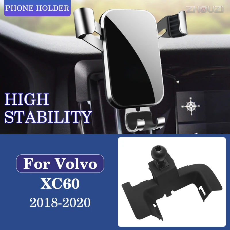 

Car Mobile Phone Holder Special Mounts Stand GPS Gravity Navigation Bracket For Volvo XC60 2018 2019 2020 Car Accessories