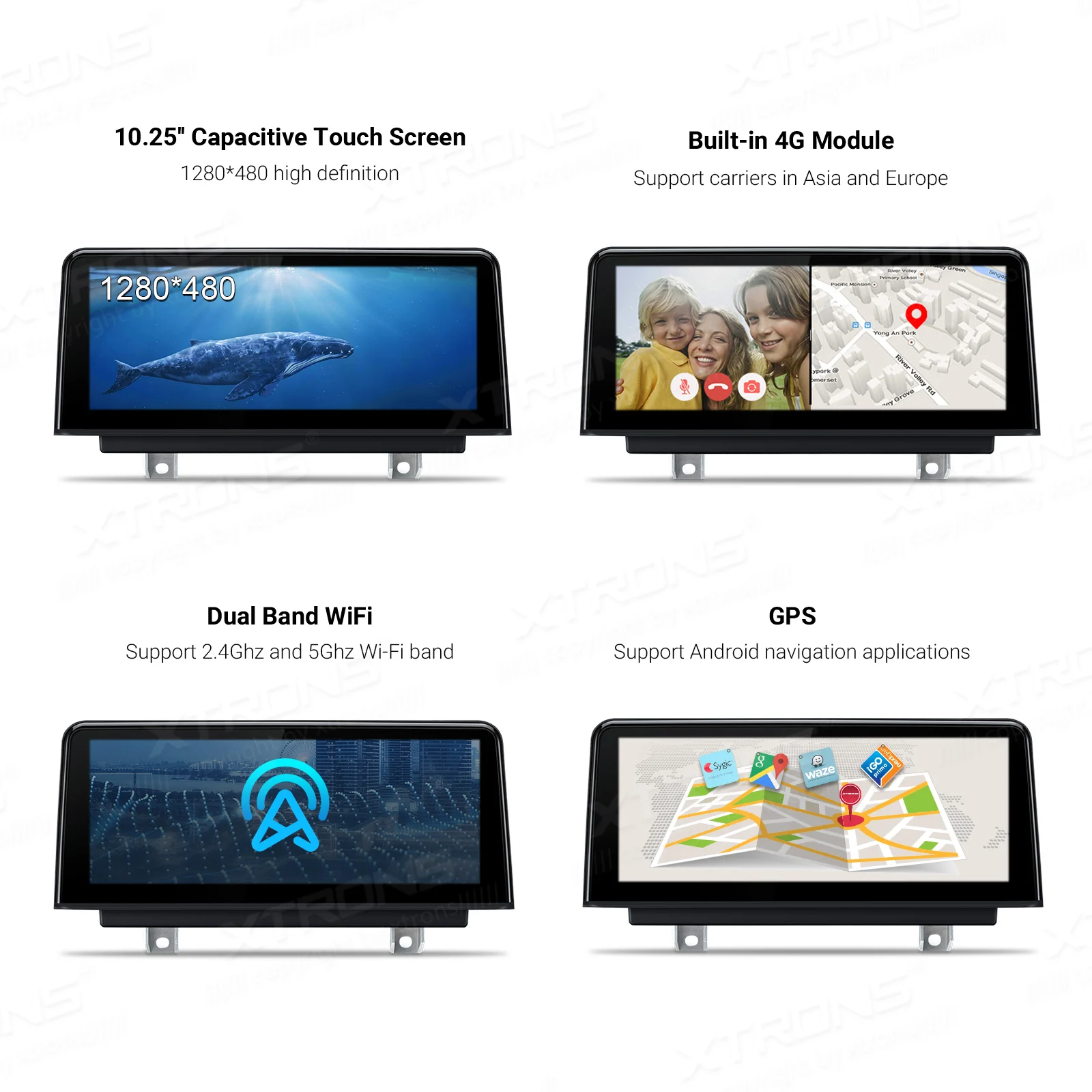 XTRONS Qualcomm Snapdragon 10 25 ''IPS Android 0 Автомобильный мультимедийный GPS 4G для BMW 3 серии F30 F31