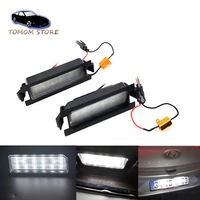 1pair no error canbus led rrear number license plate lights for hyundai i30 cw gd car styling