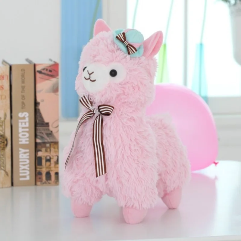 Милые плюшевые животные радуга альпака кукла плюшевая игрушка красочная трава