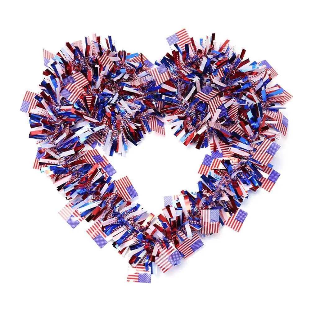 

Home Decorations Independence Day Wreath Ribbon Streamer Patriotic Graduation Season Hanging Garlands Garden Decoration
