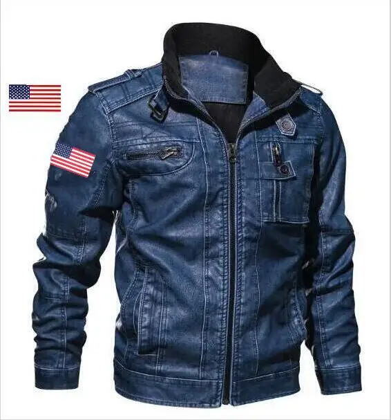 Кожаная мужская куртка Goatskin Captain America Revenge Union SHIELD тонкая кожаная мотоциклетная +