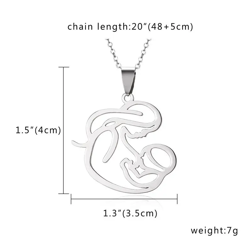 Модное ожерелье Znic сплав золото мать и ребенок светло-розовый горный хрусталь