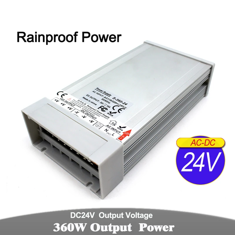 Наружный источник питания DC12V DC24V DC36V DC48V 300W 350W 360W 400W Светильник ing Transformers AC DC
